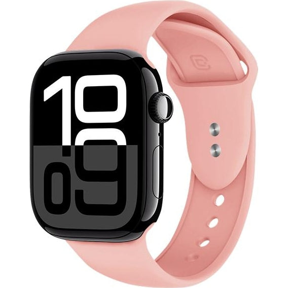 Armband für Apple Watch 38/40/41/42 mm, Crong Sport Liquid Band, Rosa