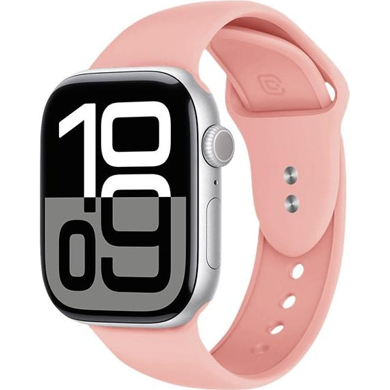 Armband für Apple Watch 38/40/41/42 mm, Crong Sport Liquid Band, Rosa