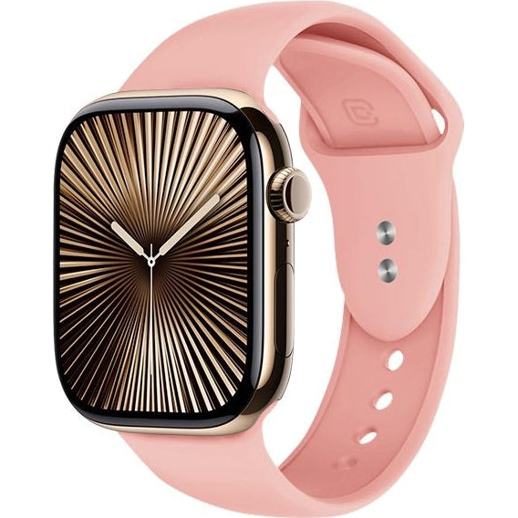 Armband für Apple Watch 38/40/41/42 mm, Crong Sport Liquid Band, Rosa