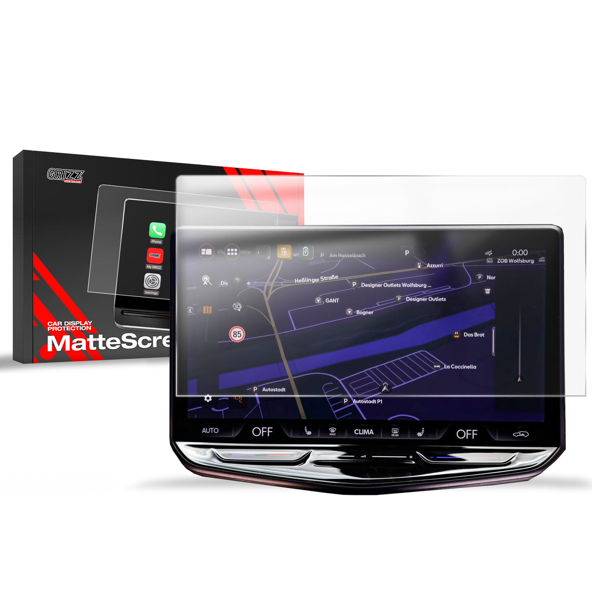 Matte Autodisplayfolie für Cupra Tavascan 15" (2025-2026), Grizz Protector