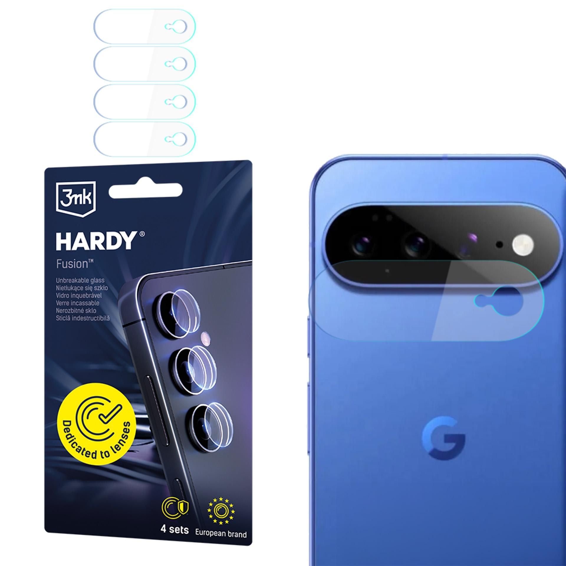 4x Hybridglas Kameraschutz für Linsen für Google Pixel 11, 3mk Hardy Fusion Lens Protection