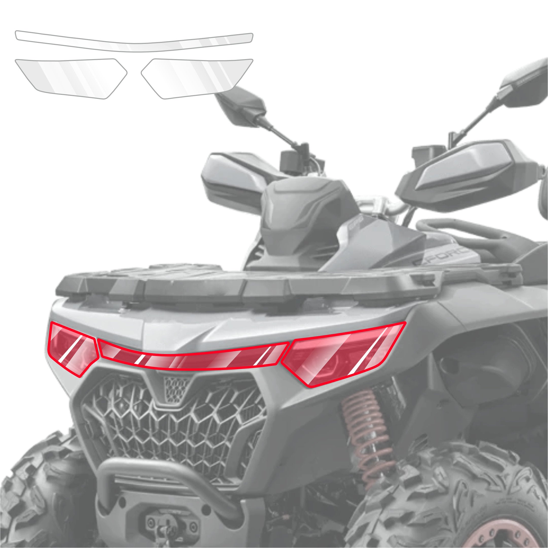 2in1 Schutzfolie Grizz Protector - CFMOTO CFORCE 850 Touring (2025-2026)