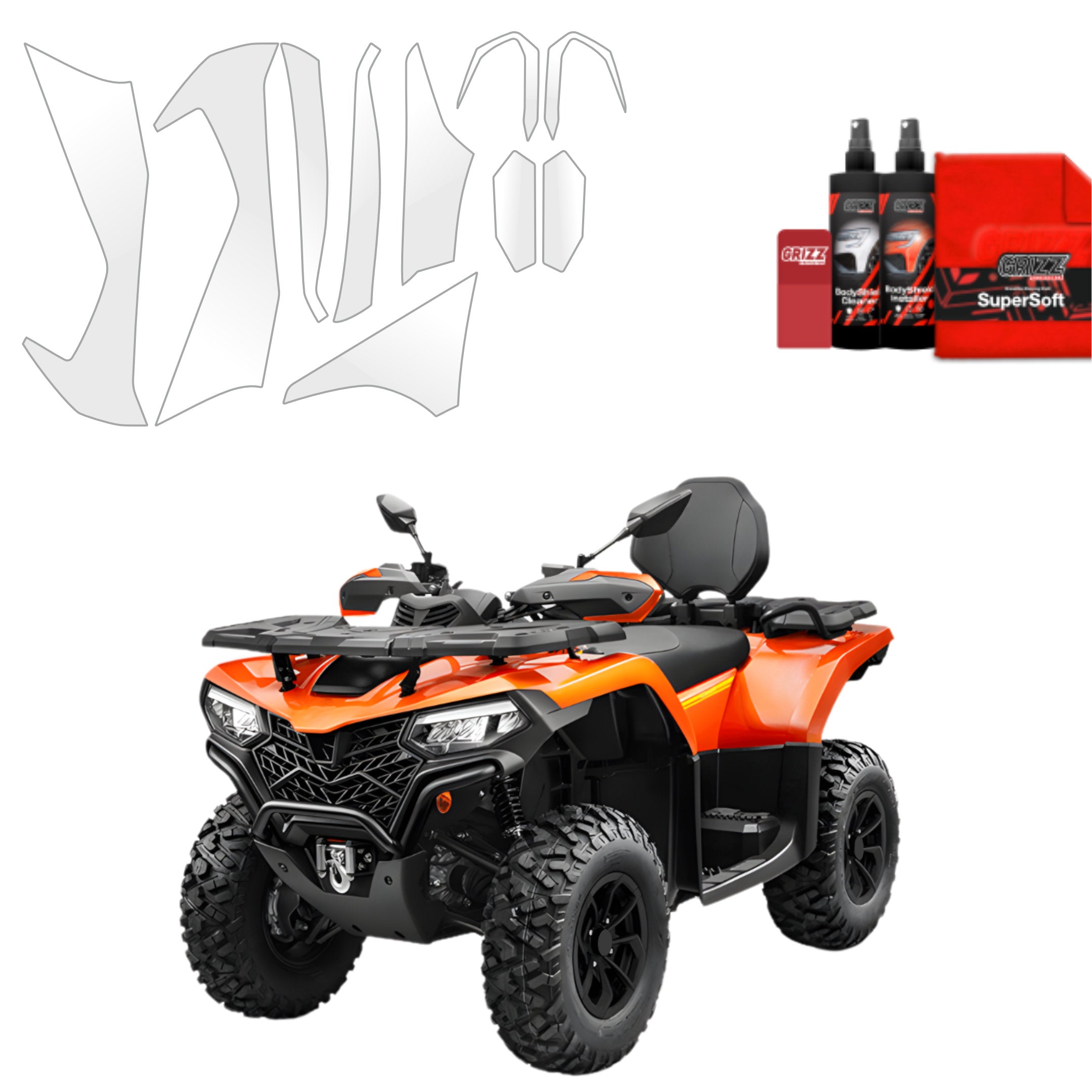 10in1 Schutzfolie Grizz Protector - CFMOTO CFORCE 520L (2020-2026)