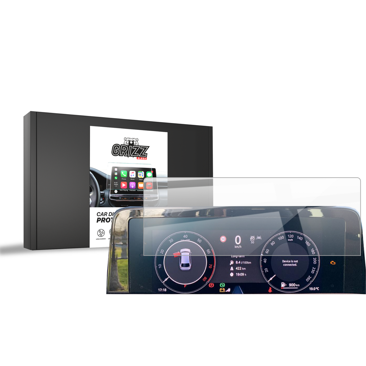 Keramische Autodisplayfolie für Skoda Superb 4 Virtual Cockpit (2024-2026), Grizz Protector