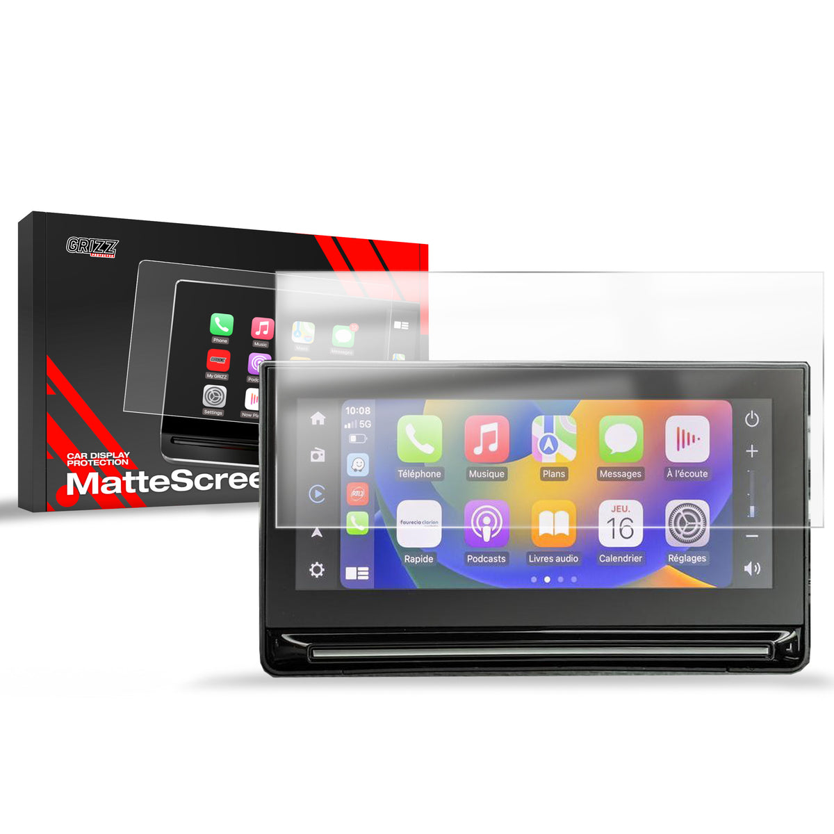 Matte Autodisplayfolie für Citroen C3 10,25" (2024-2026), Grizz Protector