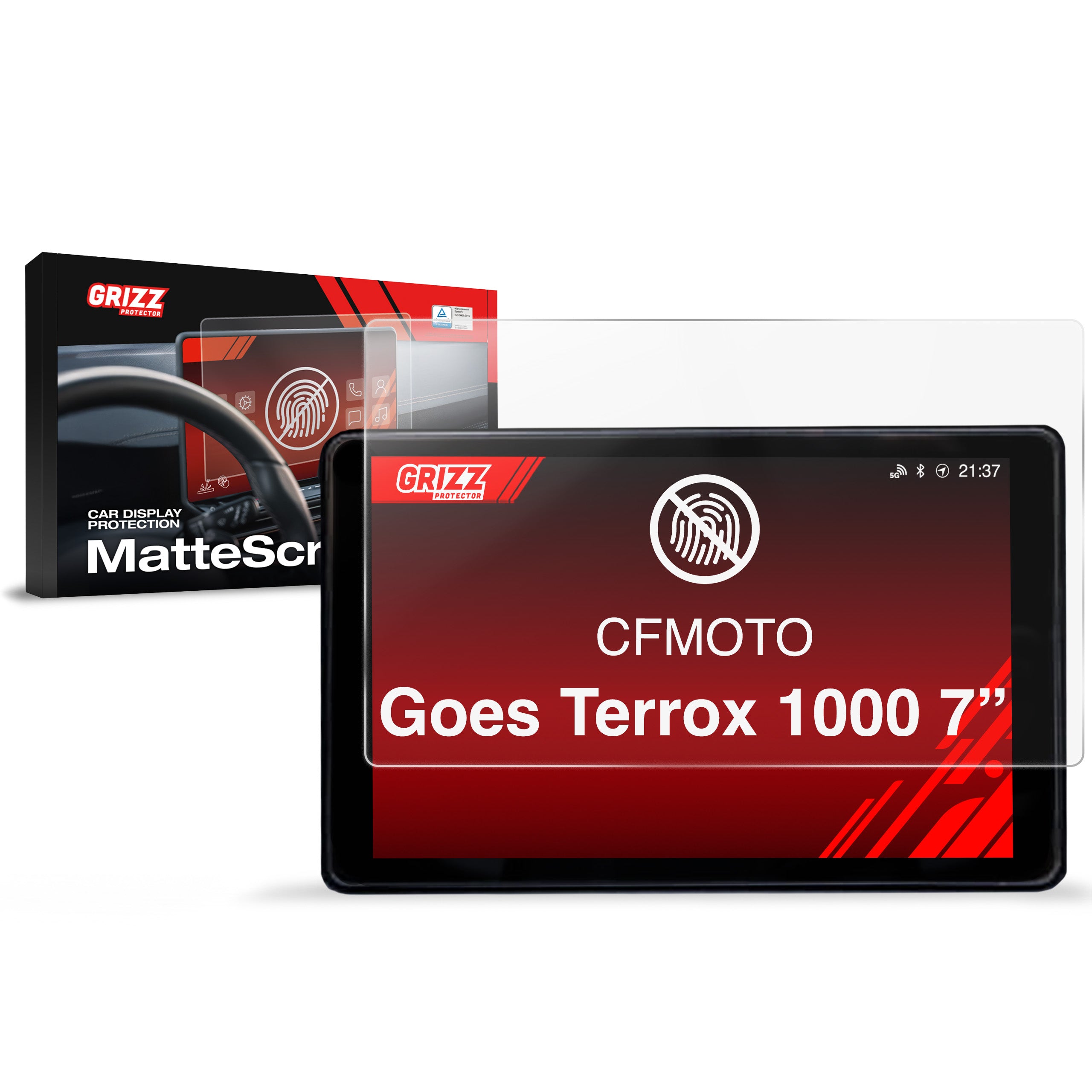 Matte Autodisplayfolie für GOES Terrox 1000 7", Grizz Protector