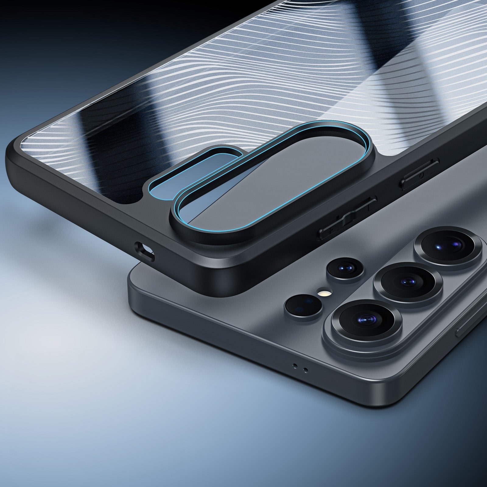 Handyhülle für Galaxy S26 Ultra, Dux Ducis Aimo, Schwarz und Transparent