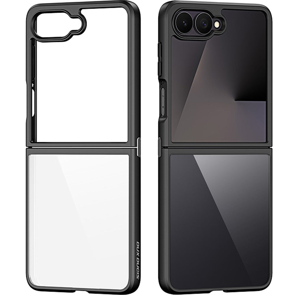Handyhülle für Galaxy Z Flip8, Dux Ducis Aimo, Transparent mit Schwarzen Rahmen