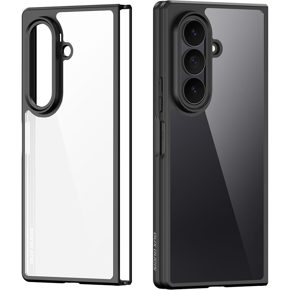 Handyhülle für Galaxy Z Fold8 Ultra, Dux Ducis Aimo, Transparent mit Schwarzen Rahmen