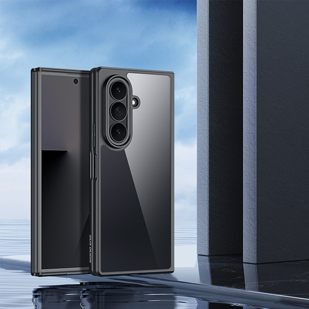 Handyhülle für Galaxy Z Fold8 Ultra, Dux Ducis Aimo, Transparent mit Schwarzen Rahmen