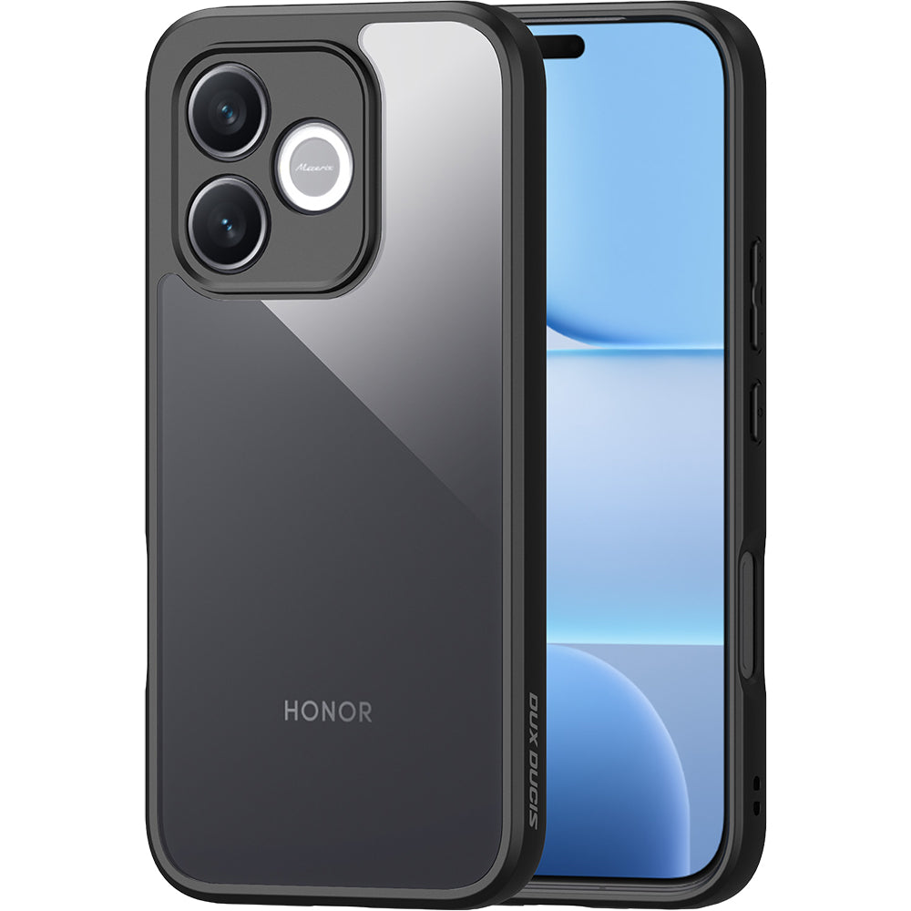 Handyhülle für Honor 600 Lite / X80i, Dux Ducis Aimo, Transparent mit Schwarzen Rahmen