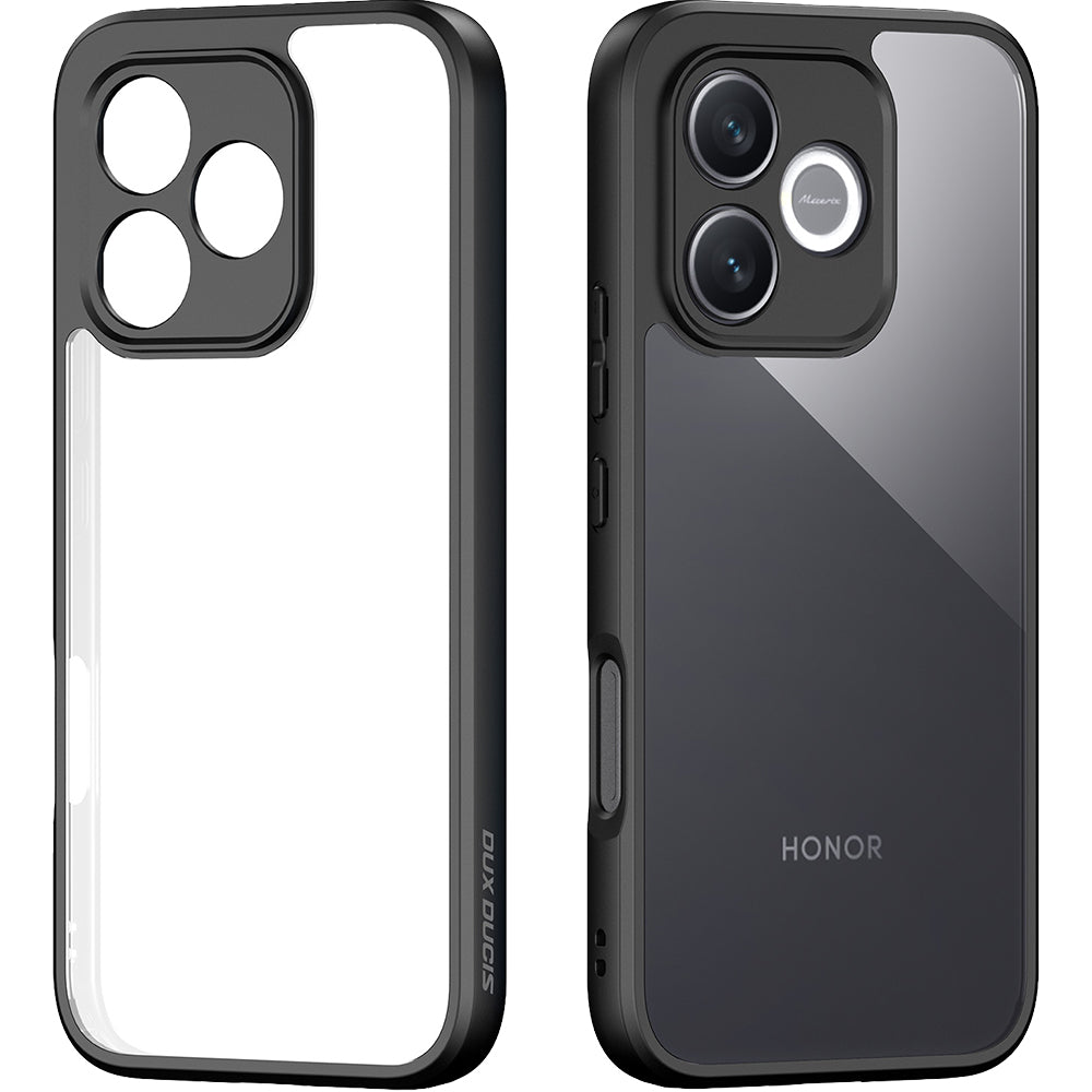 Handyhülle für Honor 600 Lite / X80i, Dux Ducis Aimo, Transparent mit Schwarzen Rahmen