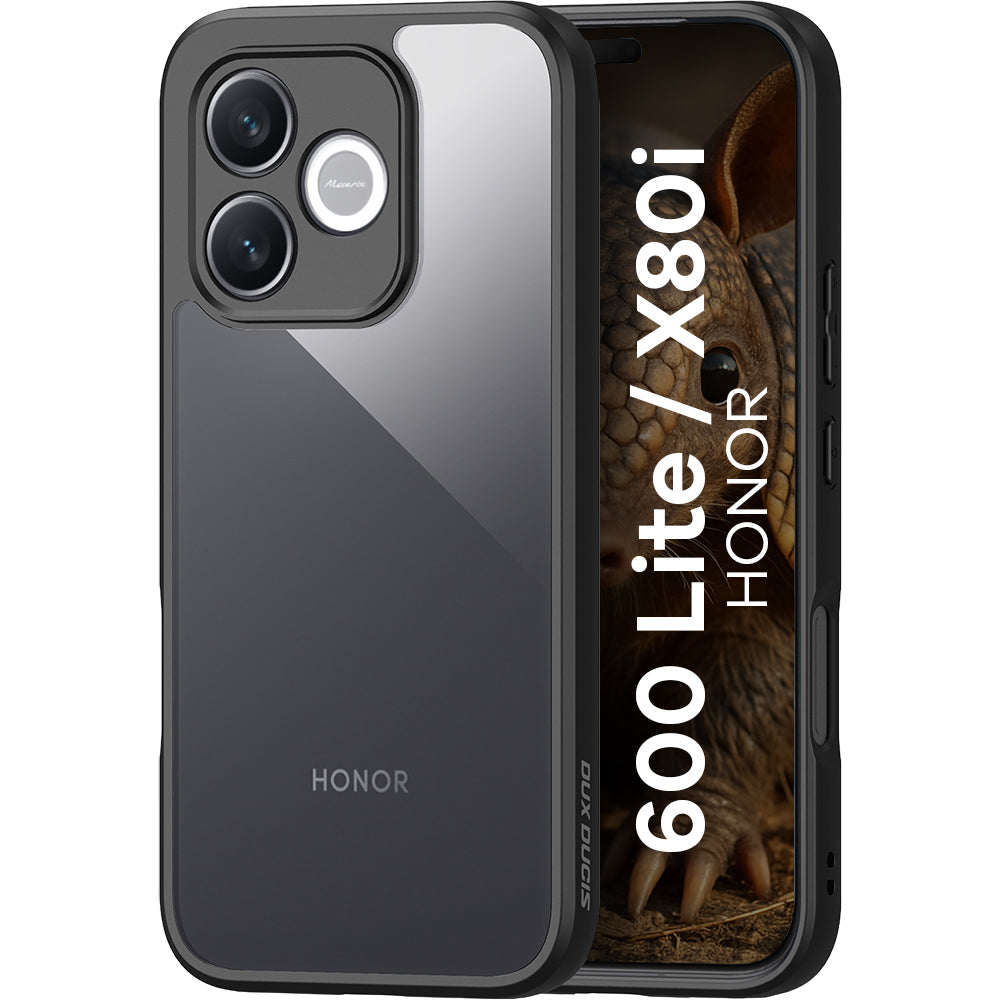 Handyhülle für Honor 600 Lite / X80i, Dux Ducis Aimo, Transparent mit Schwarzen Rahmen