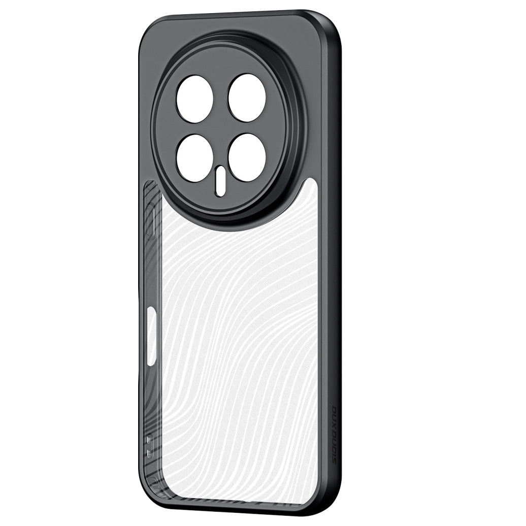 Handyhülle für Honor Magic8 Pro, Dux Ducis Aimo, Transparent mit schwarzen Rahmen