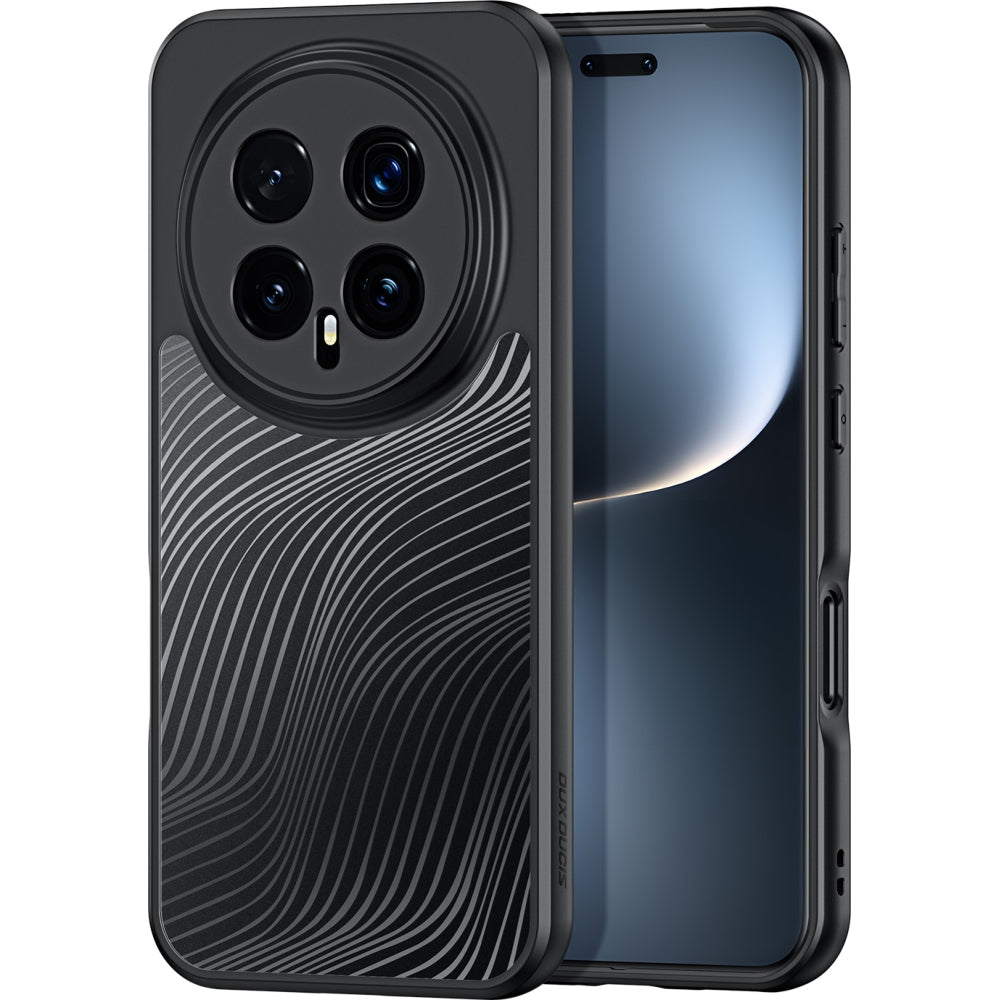 Handyhülle für Honor Magic8 Pro, Dux Ducis Aimo, Transparent mit schwarzen Rahmen