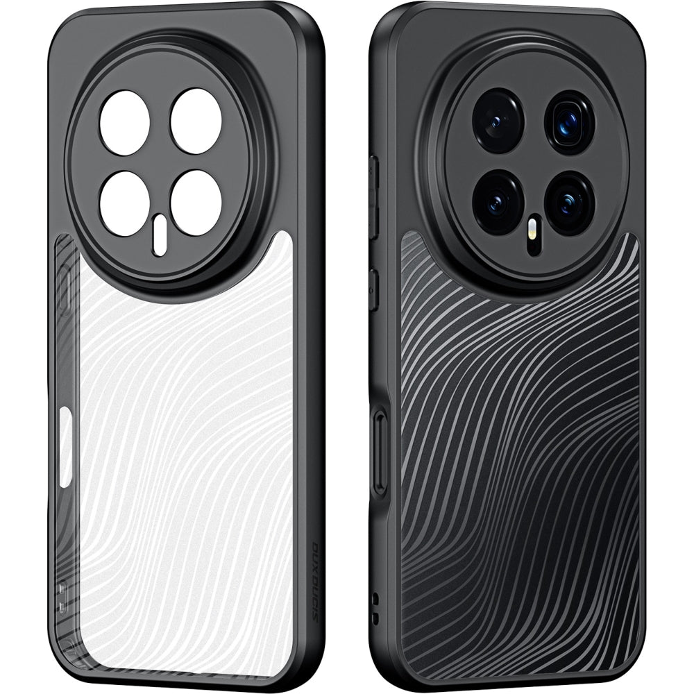 Handyhülle für Honor Magic8 Pro, Dux Ducis Aimo, Transparent mit schwarzen Rahmen
