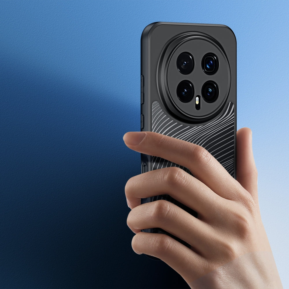 Handyhülle für Honor Magic8 Pro, Dux Ducis Aimo, Transparent mit schwarzen Rahmen