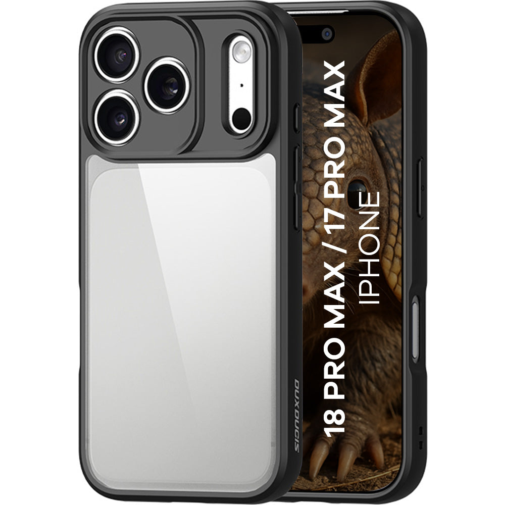 Handyhülle für iPhone 18 Pro Max / 17 Pro Max, Dux Ducis Aimo, Transparent-Schwarz (1/10)