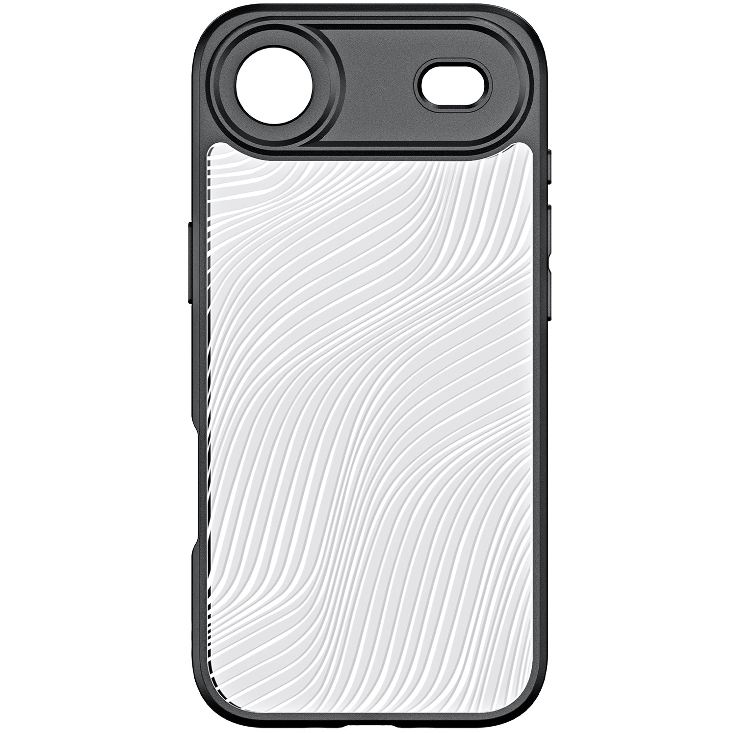 Handyhülle für iPhone Air, Dux Ducis Aimo, Transparent mit schwarzen Rahmen