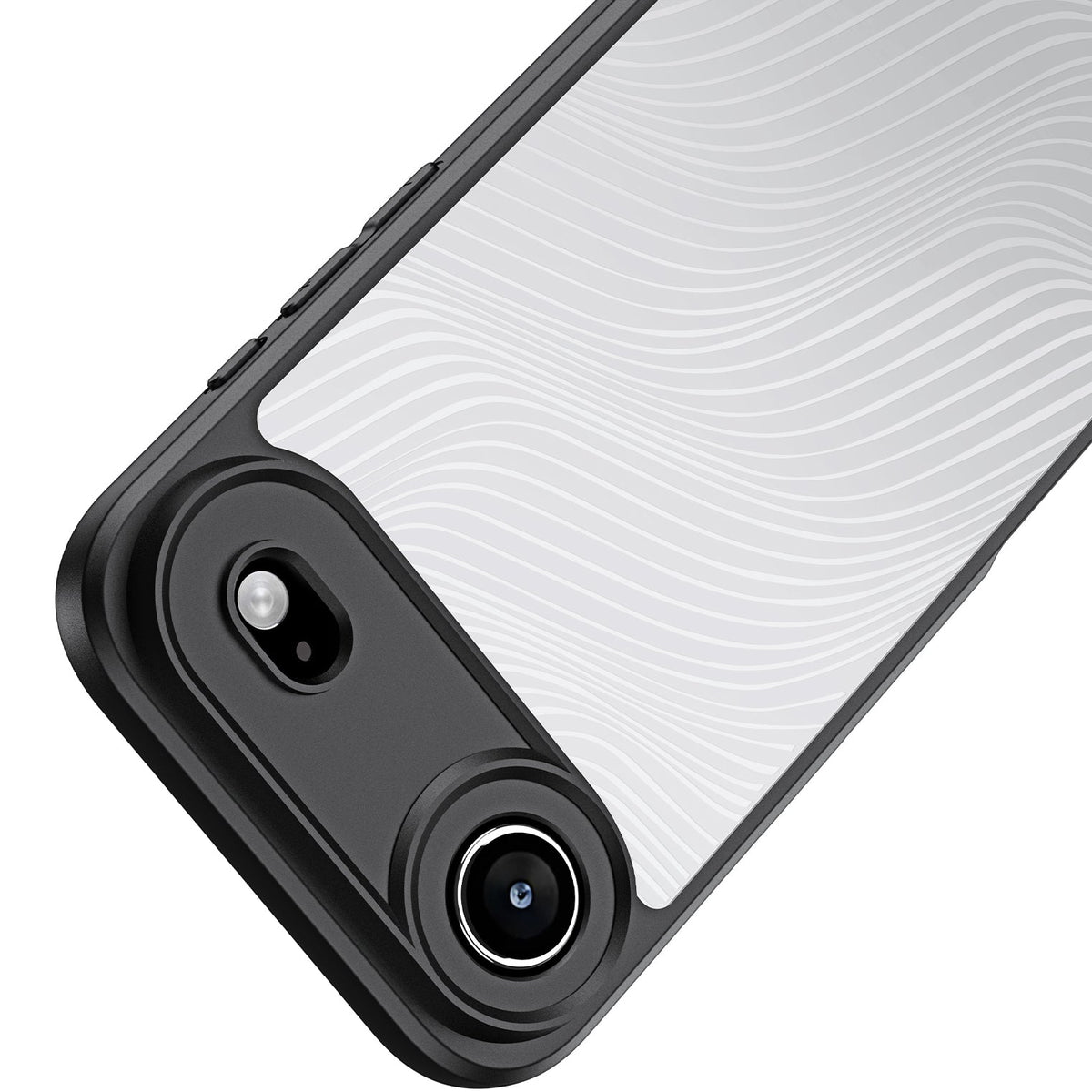Handyhülle für iPhone Air, Dux Ducis Aimo, Transparent mit schwarzen Rahmen