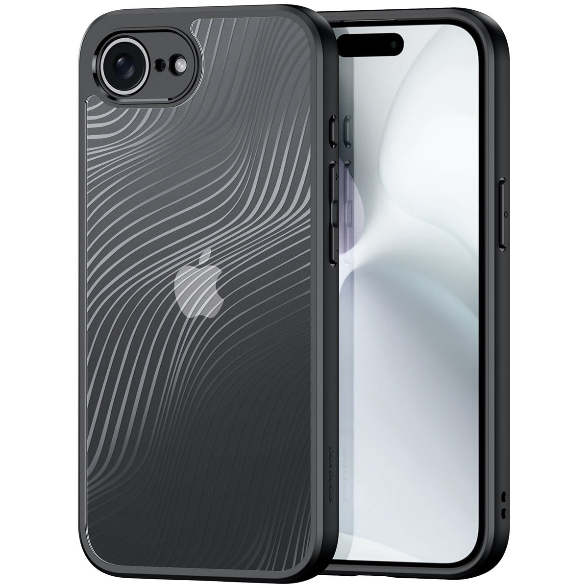 Handyhülle für iPhone 17e / 16e, Dux Ducis Aimo, Schwarz und Transparent