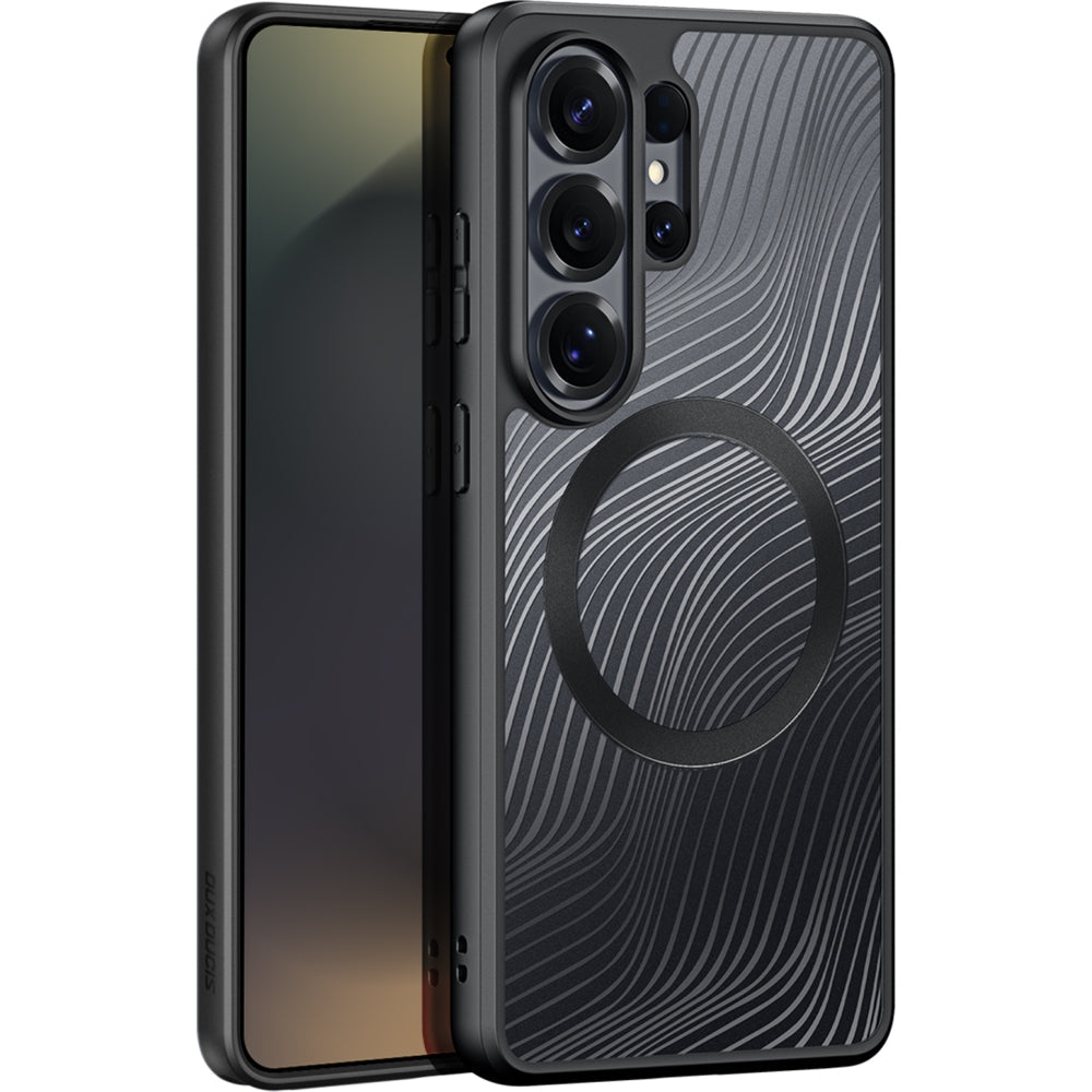 Handyhülle für Galaxy S26 Ultra, Dux Ducis Aimo Mag, Schwarz und Transparent