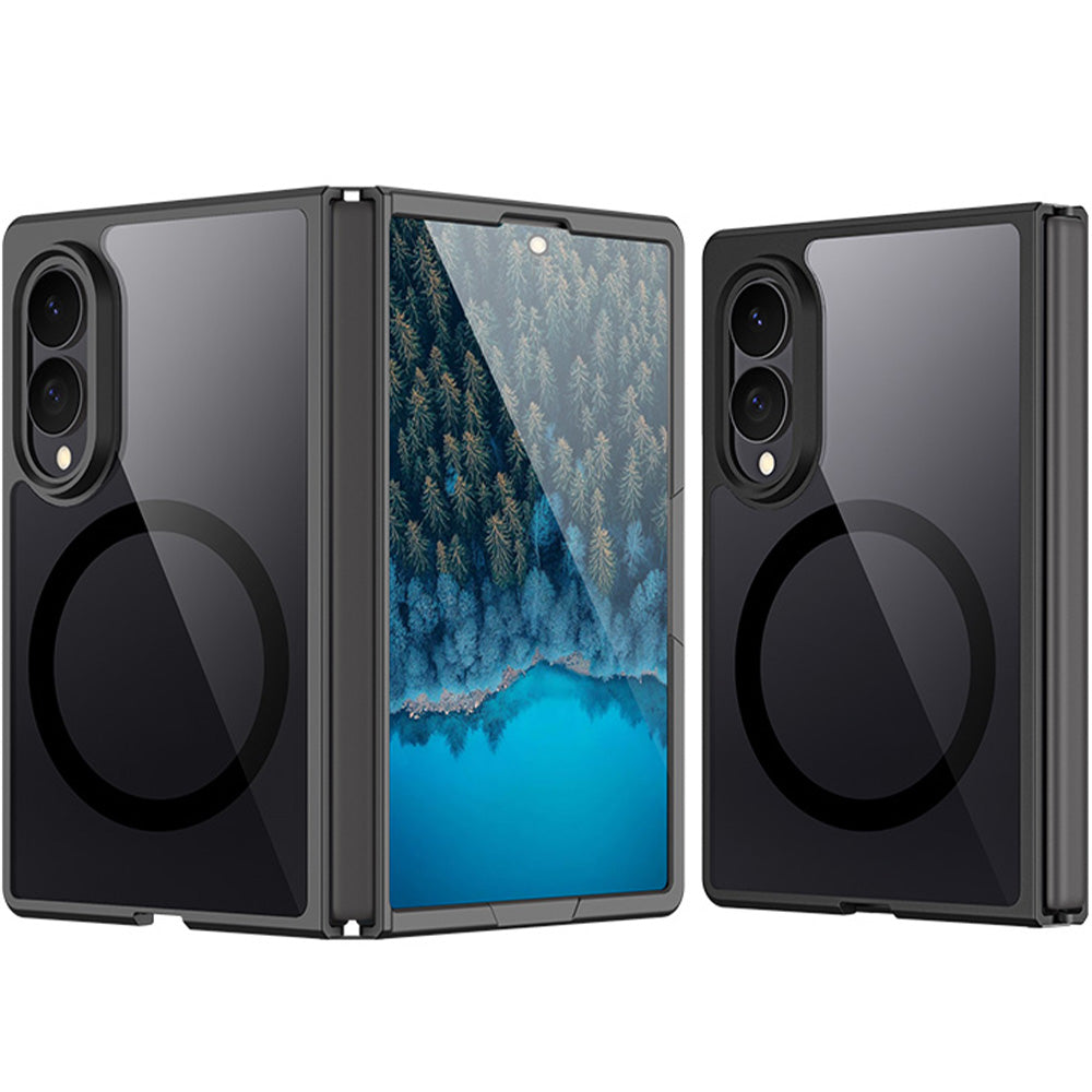 Handyhülle für Galaxy Z Fold8, Dux Ducis Aimo Mag, Transparent mit Schwarzen Rahmen
