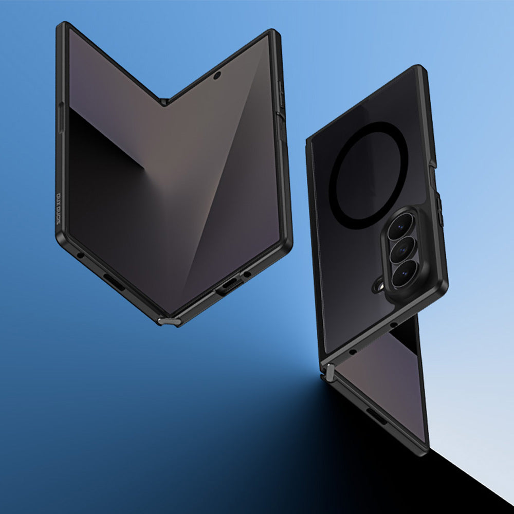 Handyhülle für Galaxy Z Fold8 Ultra, Dux Ducis Aimo Mag, Transparent mit Schwarzen Rahmen