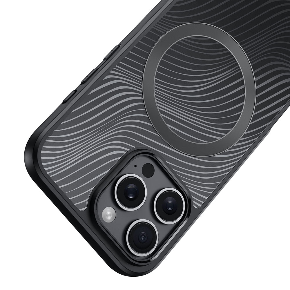 Schutzhülle für iPhone 16 Pro, Dux Ducis Aimo Mag, Schwarz und Transparent