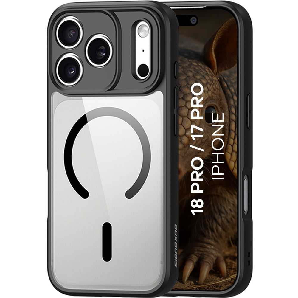 Handyhülle für iPhone 18 Pro / 17 Pro, Dux Ducis Aimo Mag, Transparent-Schwarz (1/11)
