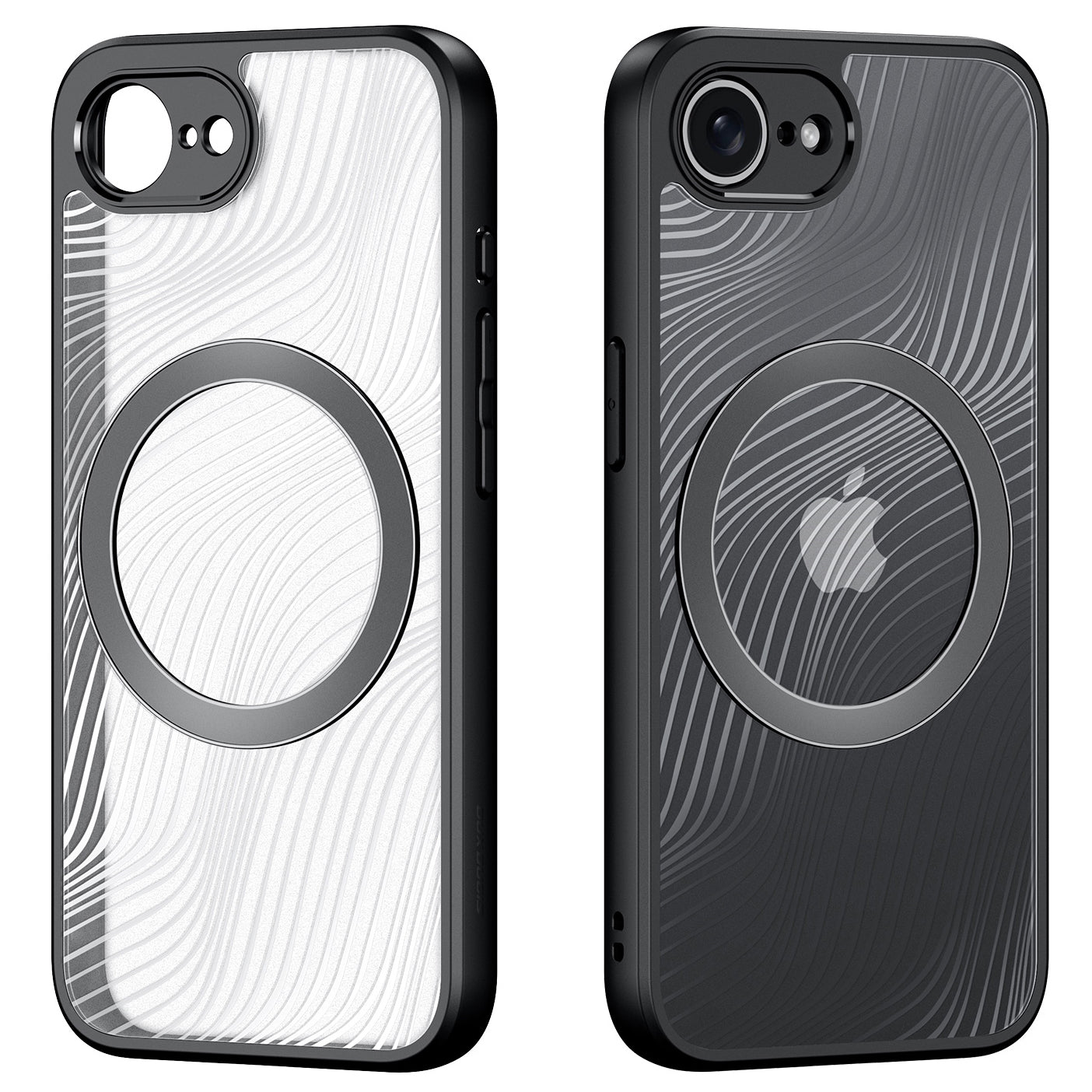 Schutzhülle für iPhone 17e / 16e, Dux Ducis Aimo Mag, Schwarz und Transparent