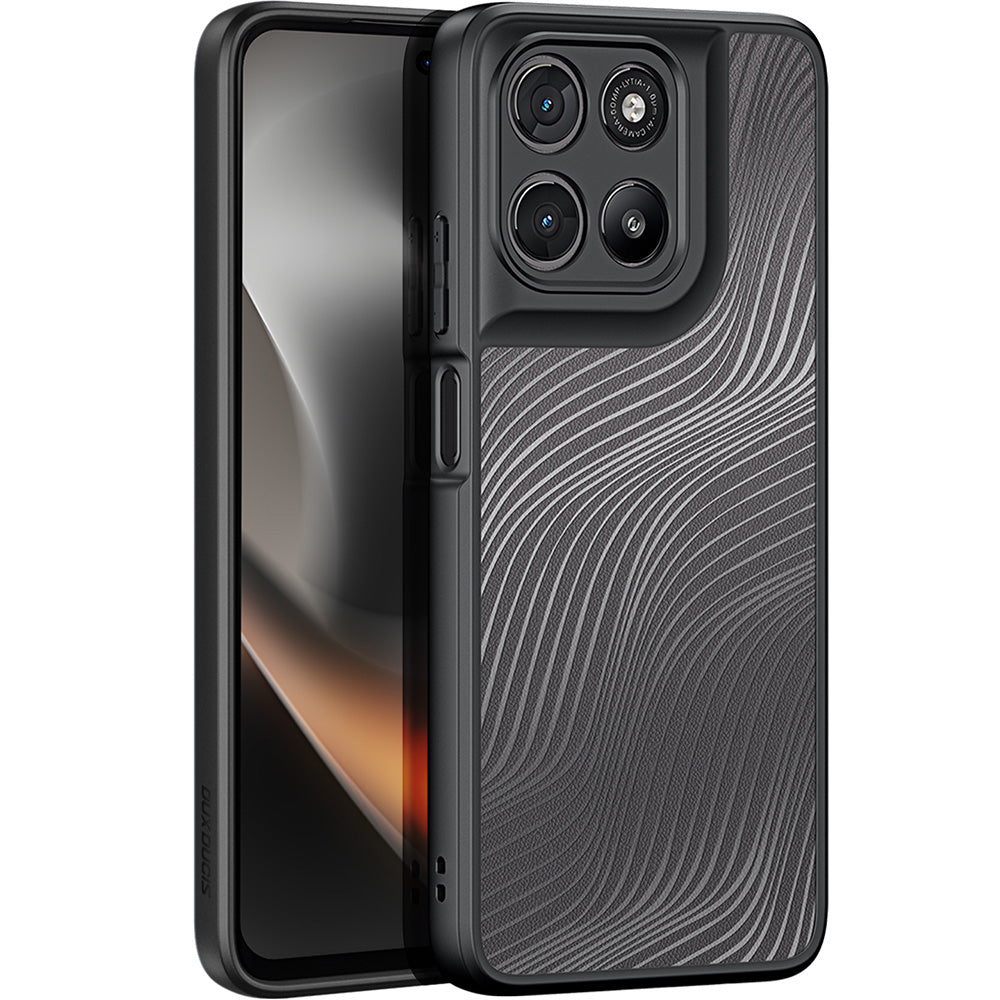 Handyhülle für Motorola Moto G67 Power / G57 Power / G100 / G100S, Dux Ducis Aimo, Transparent mit Schwarzen Rahmen