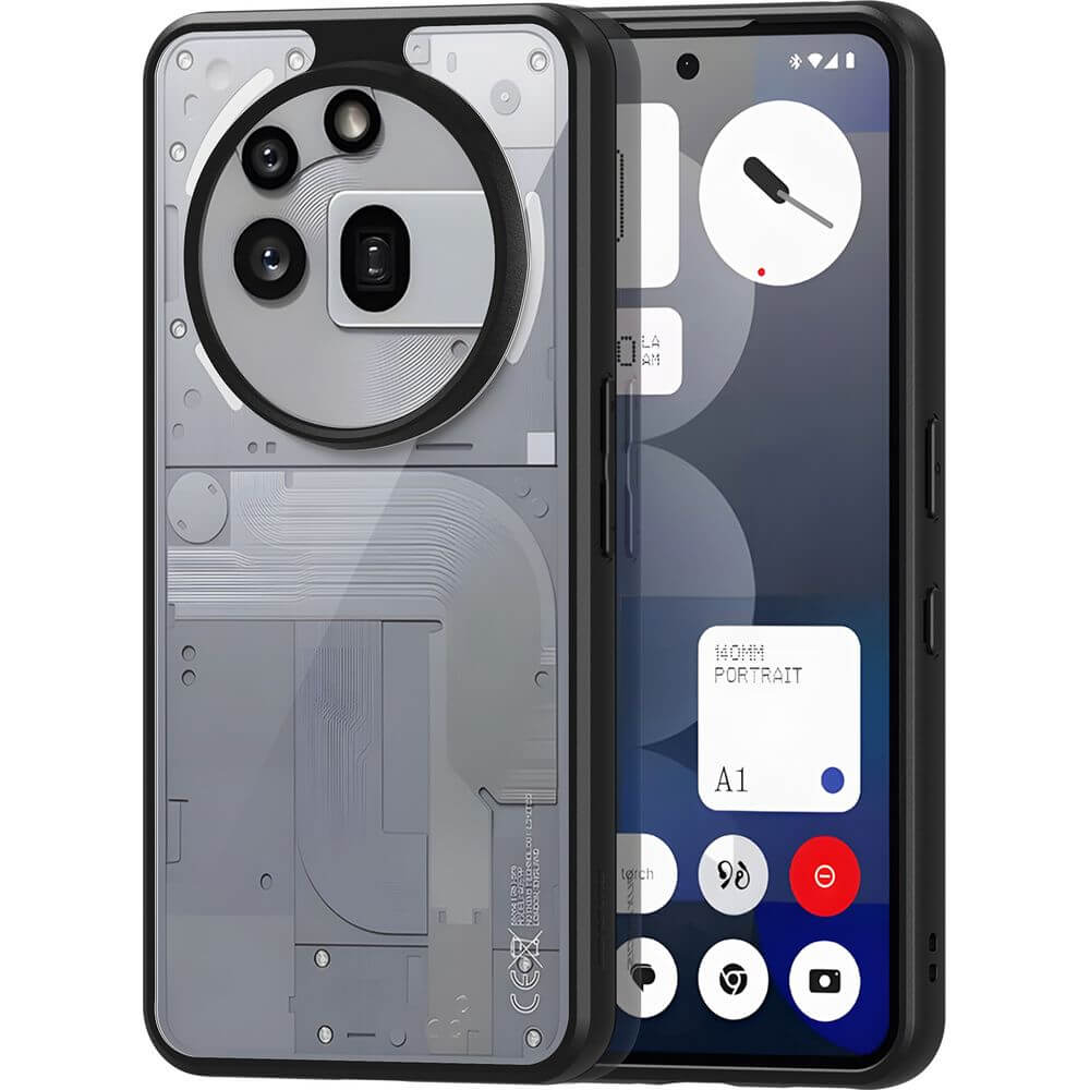 Handyhülle für Nothing Phone 3a Pro, Dux Ducis Aimo, Transparent mit Schwarzem Rahmen