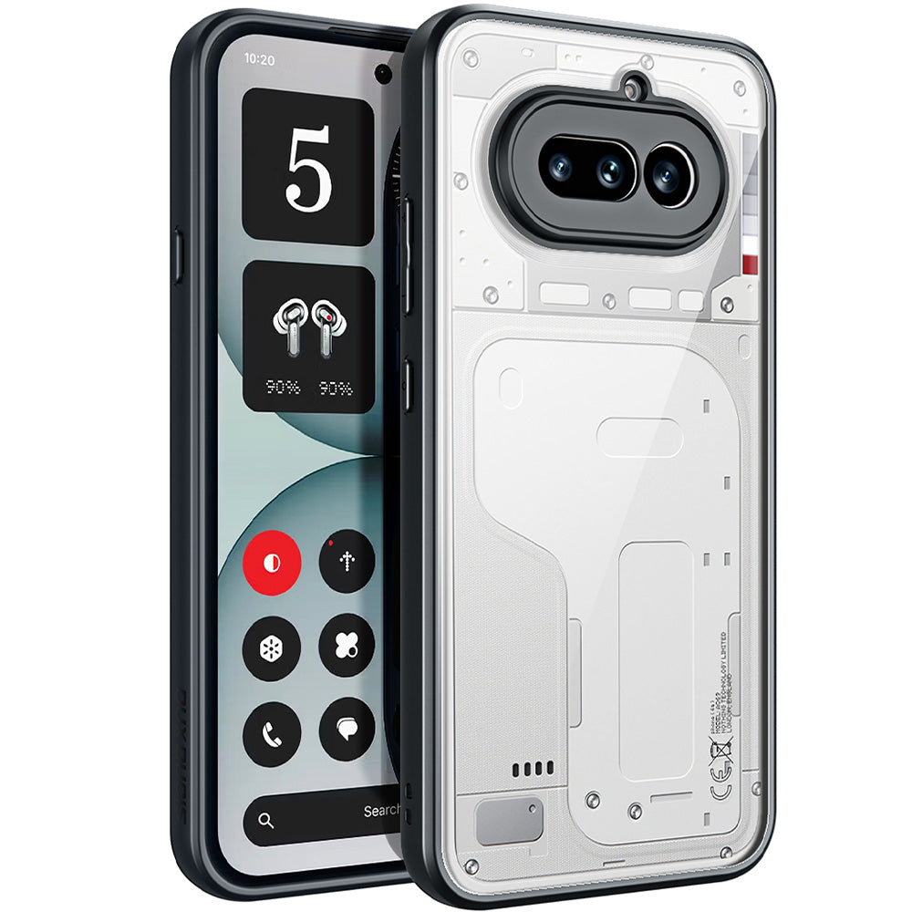 Handyhülle für Nothing Phone (4a), Dux Ducis Aimo, Transparent mit Schwarzen Rahmen