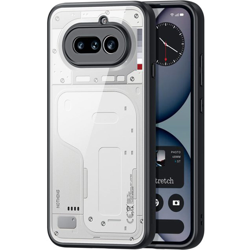 Handyhülle für Nothing Phone (4a), Dux Ducis Aimo, Transparent mit Schwarzen Rahmen