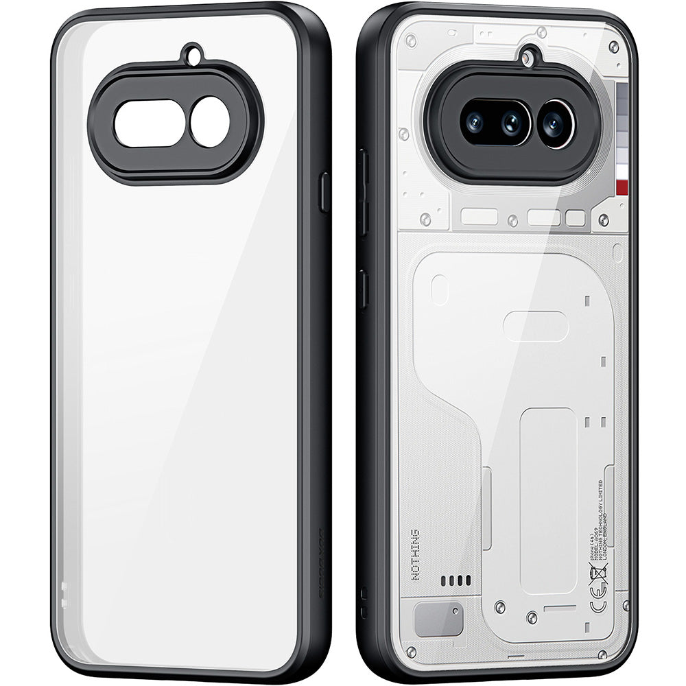 Handyhülle für Nothing Phone (4a), Dux Ducis Aimo, Transparent mit Schwarzen Rahmen