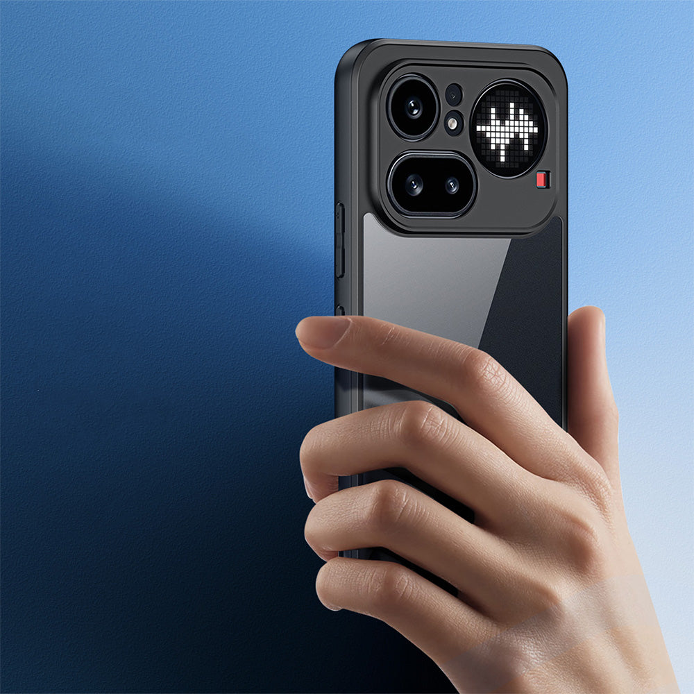 Handyhülle für Nothing Phone (4a) Pro, Dux Ducis Aimo, Transparent mit Schwarzen Rahmen
