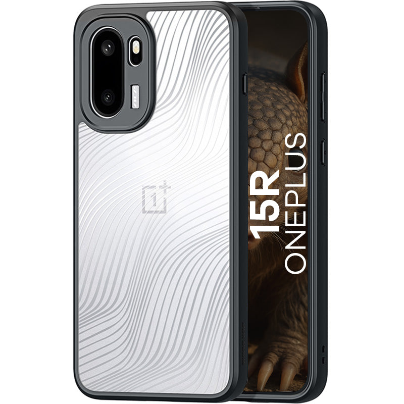 Handyhülle für OnePlus 15R, Dux Ducis Aimo, Transparent mit Schwarzen Rahmen