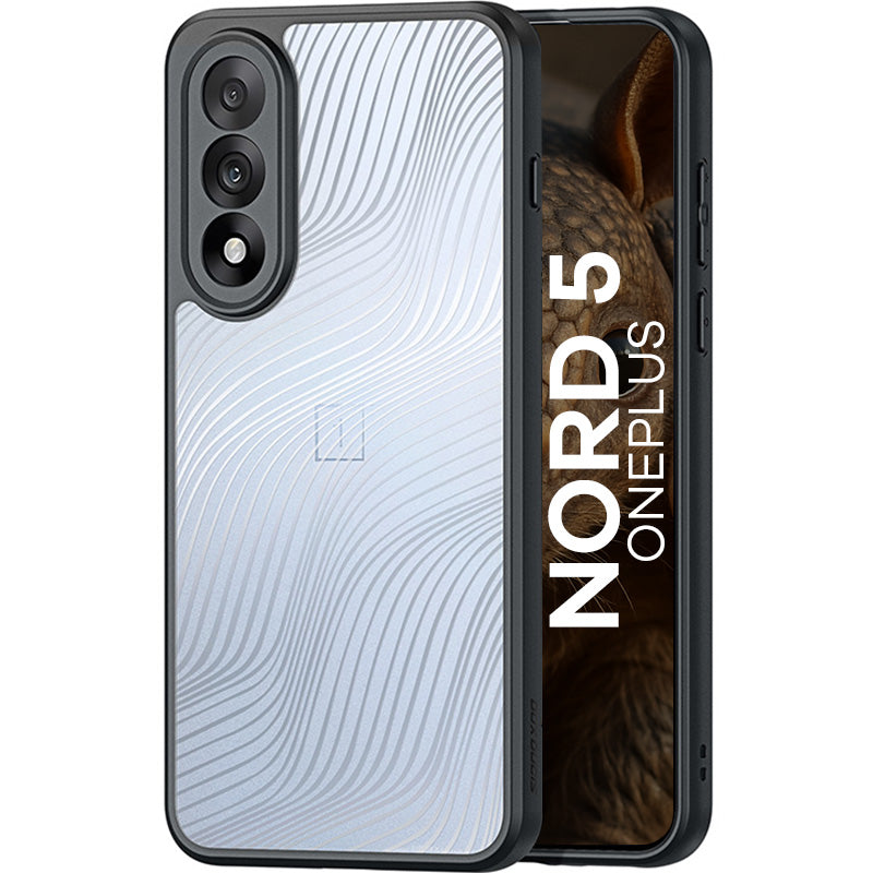 Handyhülle für OnePlus Nord 5, Dux Ducis Aimo, Transparent mit Schwarzem Rahmen