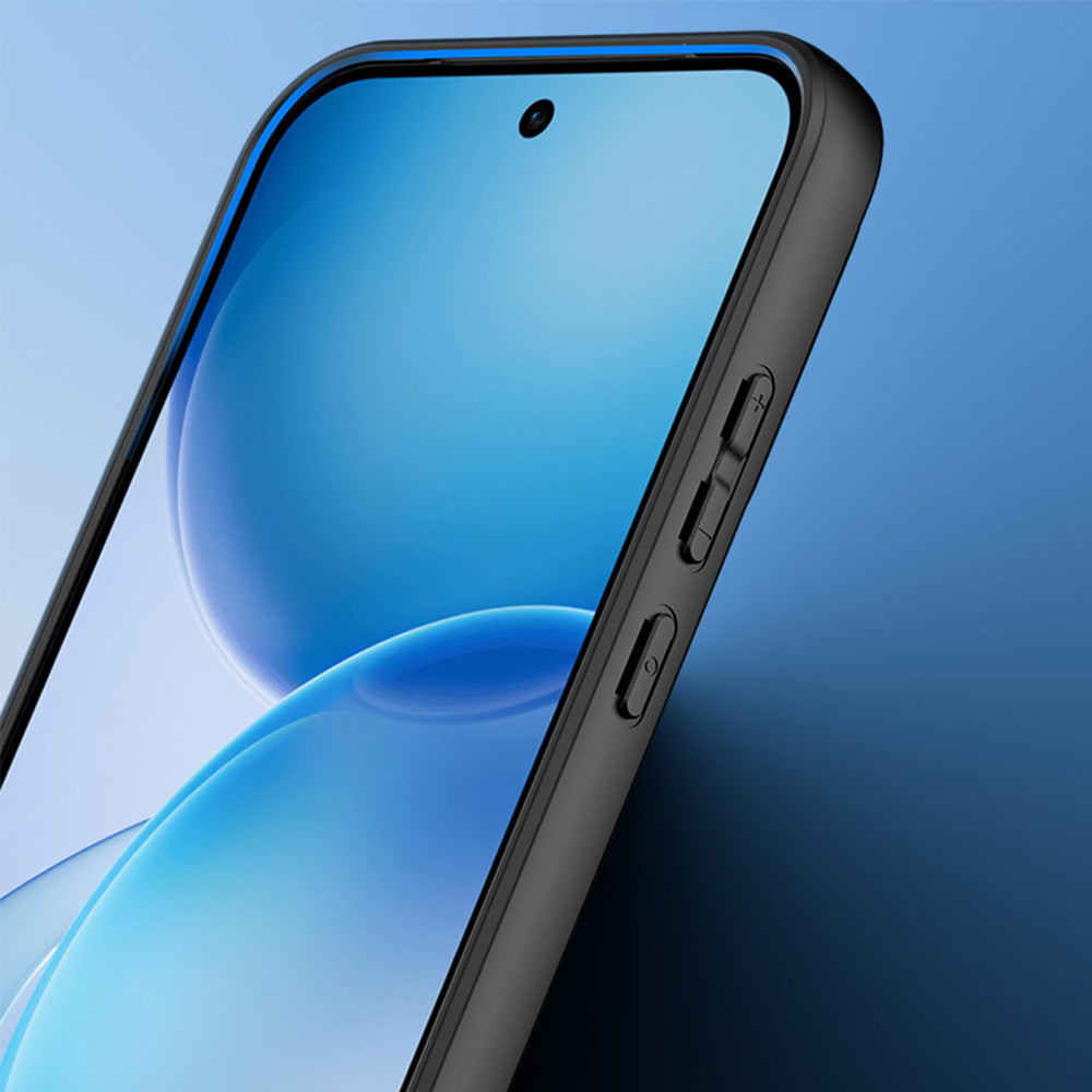 Handyhülle für Oppo Reno16 / Reno16 Pro, Dux Ducis Aimo, Transparent mit schwarzen Rahmen