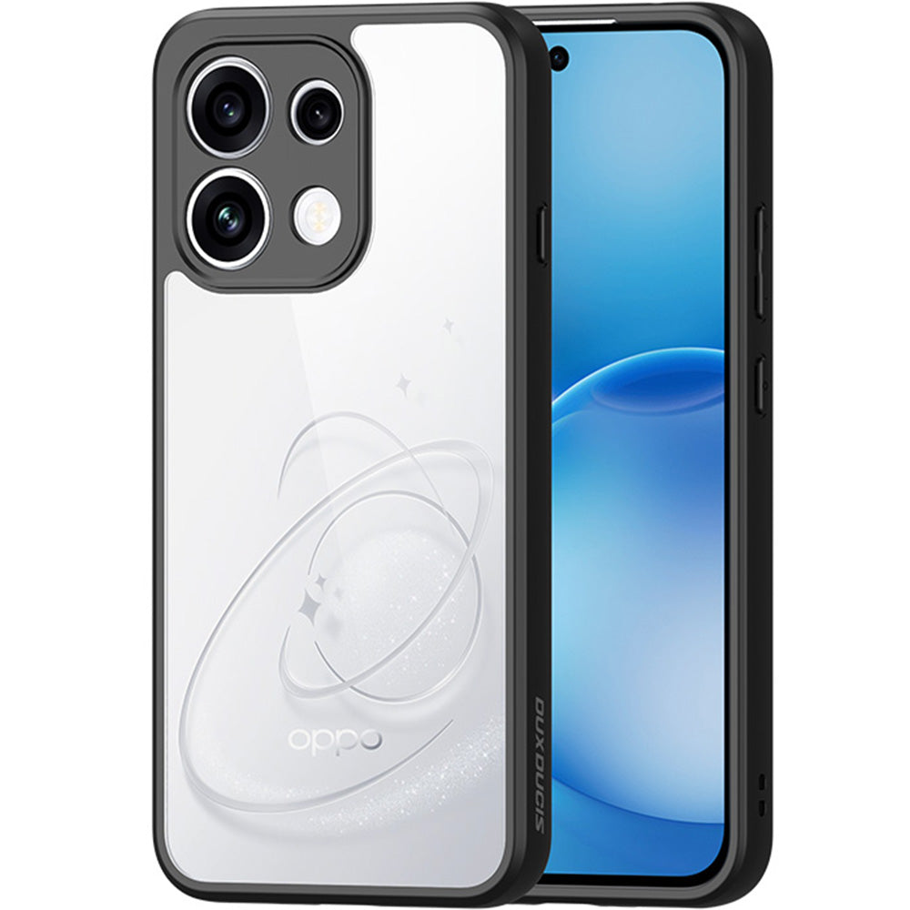 Handyhülle für Oppo Reno16 F / Reno16 FS, Dux Ducis Aimo, Transparent mit schwarzen Rahmen