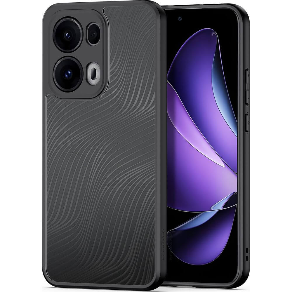 Handyhülle für Oppo Reno13 Pro, Dux Ducis Aimo, Transparent mit Schwarzem Rahmen
