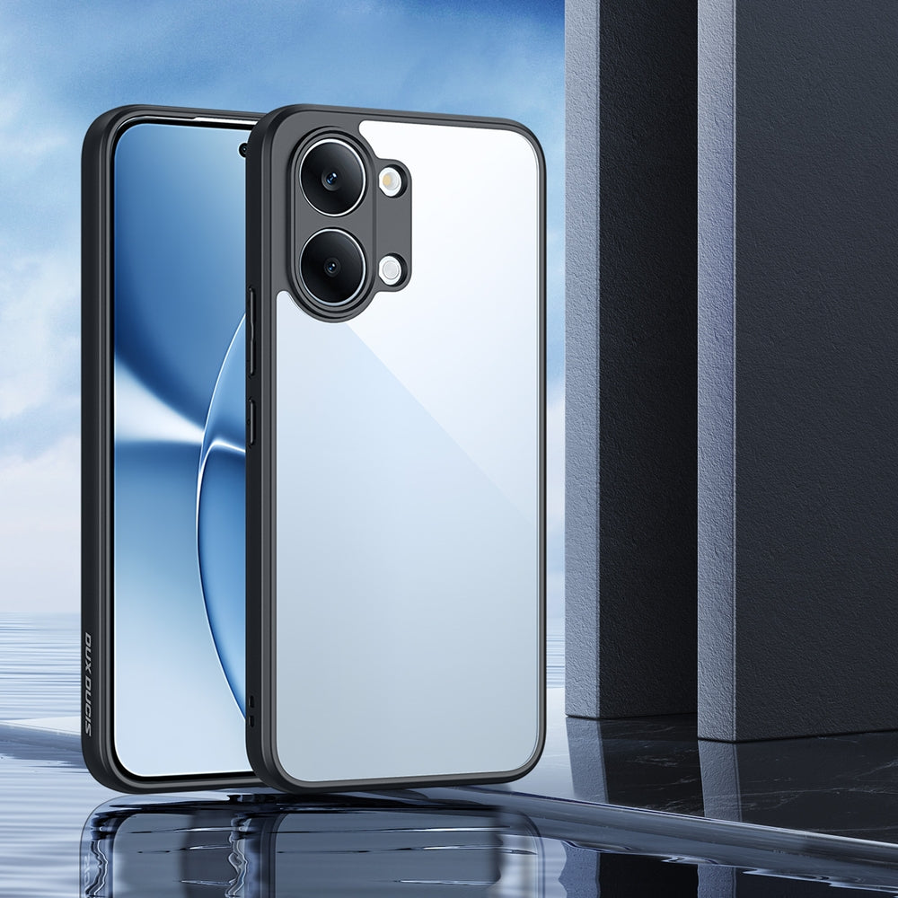 Handyhülle für Xiaomi POCO X8 Pro Max, Dux Ducis Aimo, Transparent mit schwarzen Rahmen