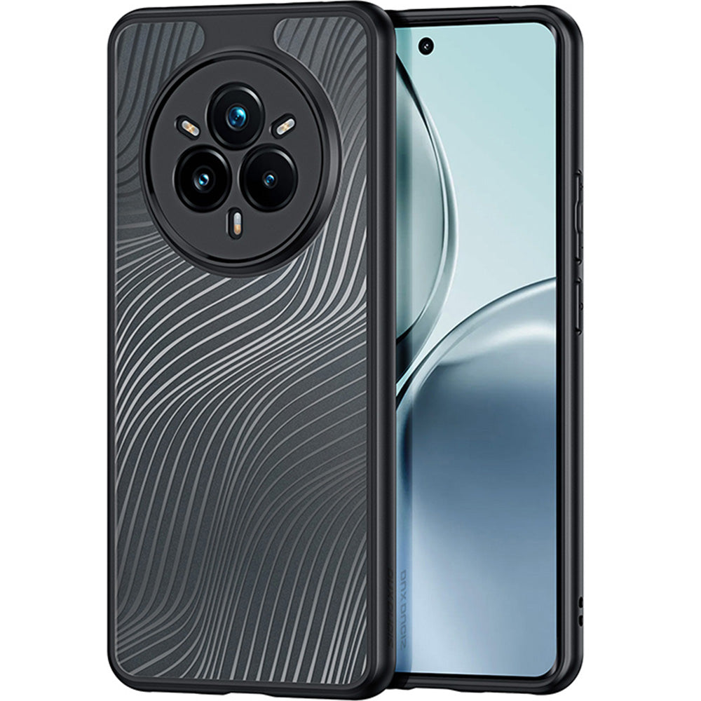 Handyhülle für Realme 14 Pro 5G, Dux Ducis Aimo, Transparent mit Schwarzem Rahmen
