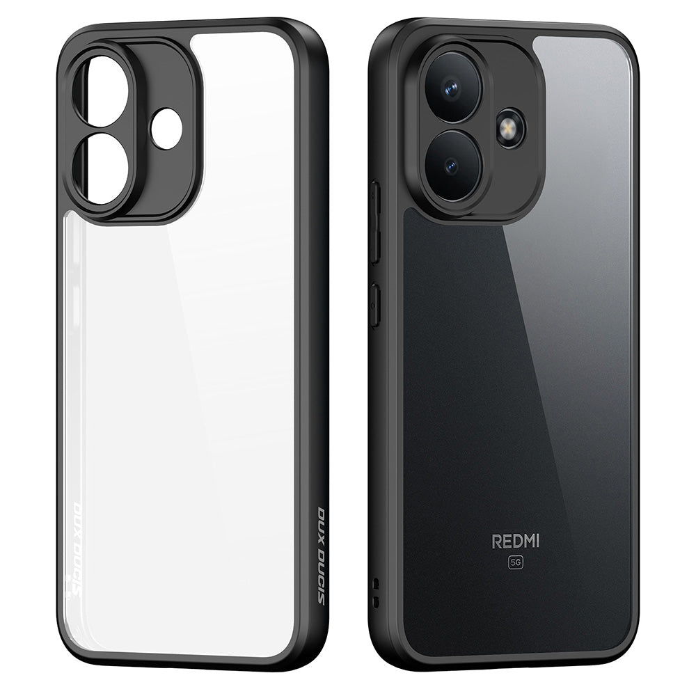 Handyhülle für Xiaomi Redmi Note 17 Pro 5G, Dux Ducis Aimo, Transparent mit schwarzen Rahmen