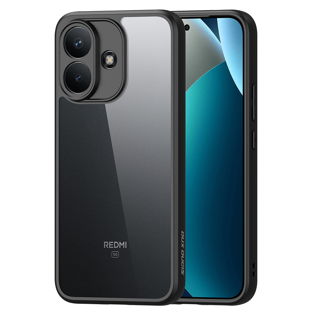 Handyhülle für Xiaomi Redmi Note 17 Pro 5G, Dux Ducis Aimo, Transparent mit schwarzen Rahmen