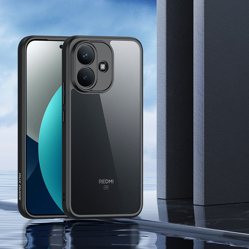 Handyhülle für Xiaomi Redmi Note 17 Pro 5G, Dux Ducis Aimo, Transparent mit schwarzen Rahmen