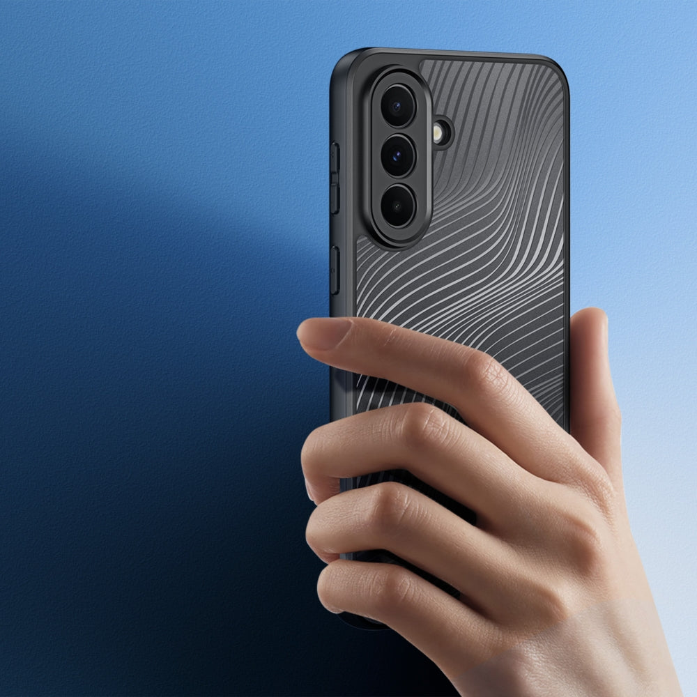 Handyhülle für Galaxy A37 5G, Dux Ducis Aimo, Transparent mit schwarzen Rahmen