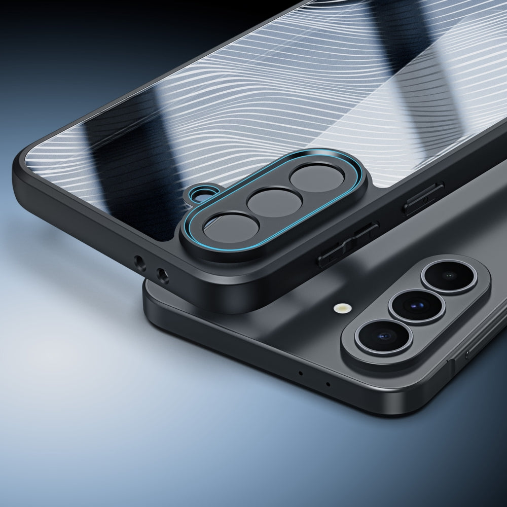 Handyhülle für Galaxy A37 5G, Dux Ducis Aimo, Transparent mit schwarzen Rahmen