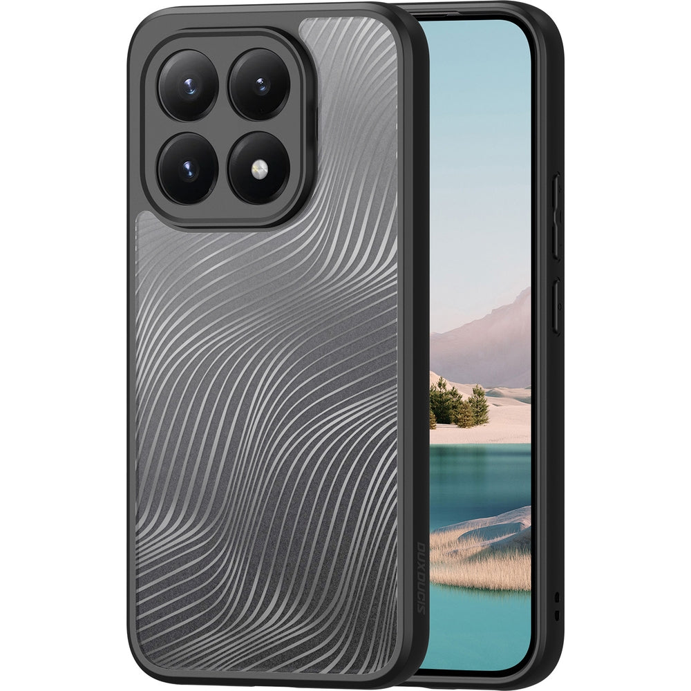 Handyhülle für Xiaomi 15T, Dux Ducis Aimo, Transparent mit schwarzen Rahmen